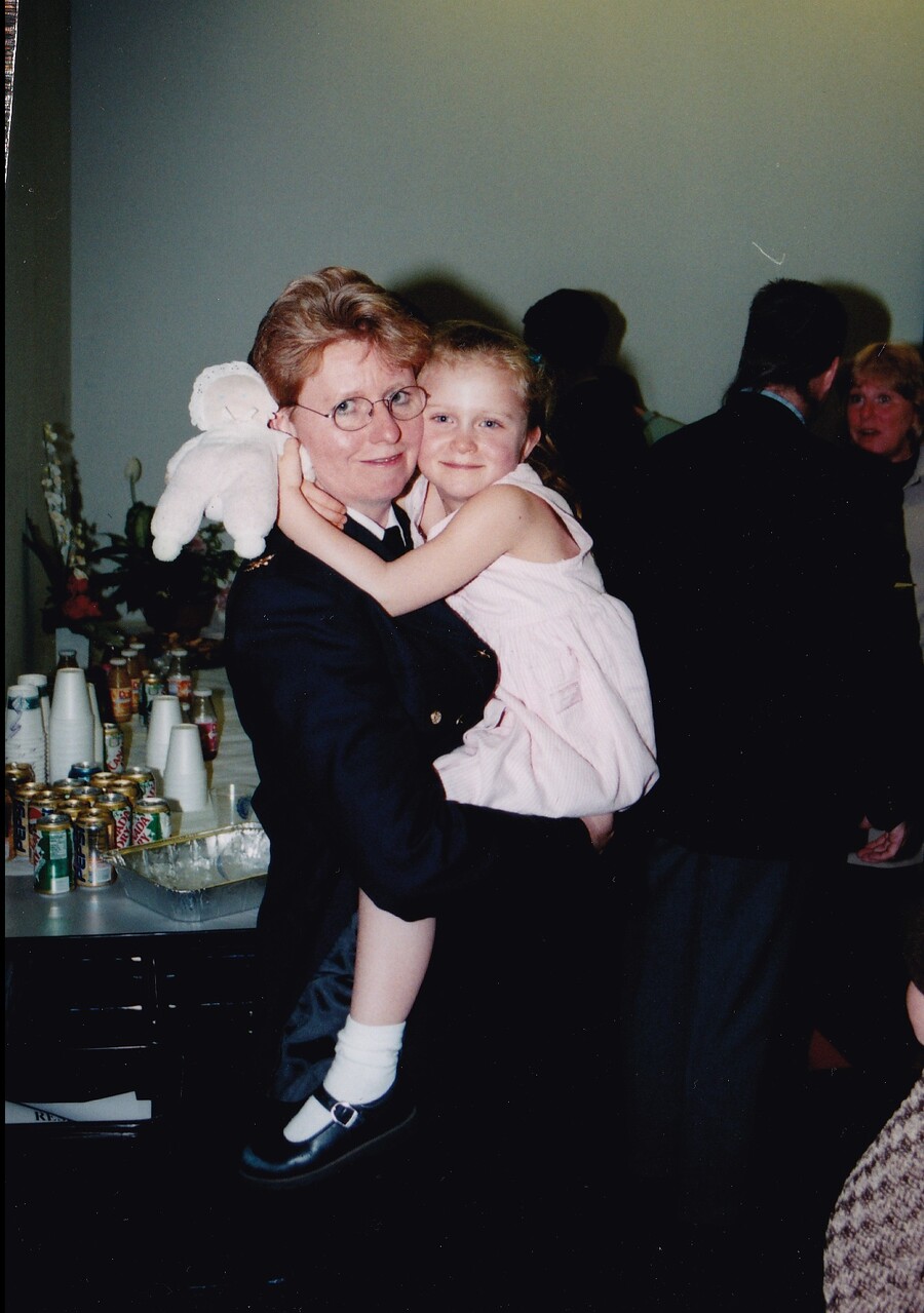 Maureen with young daughter