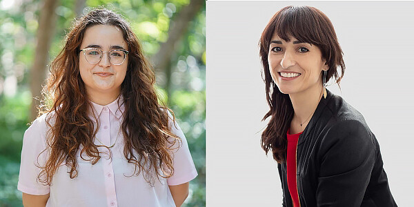 Isabelle Langrock (left) and Sandra González-Bailón. 