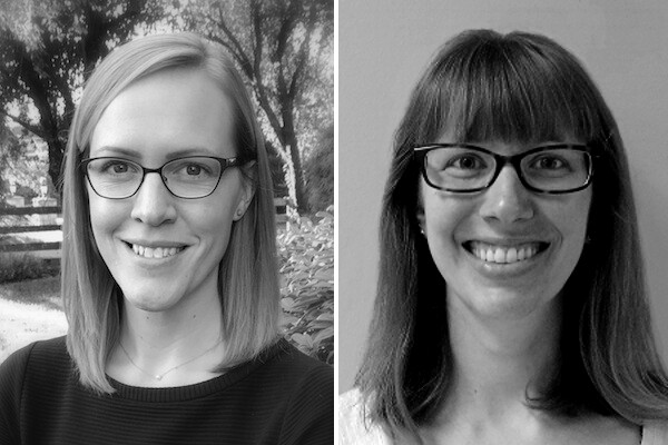Headshots of Anna Jenkins (left) and Rista Plate. 