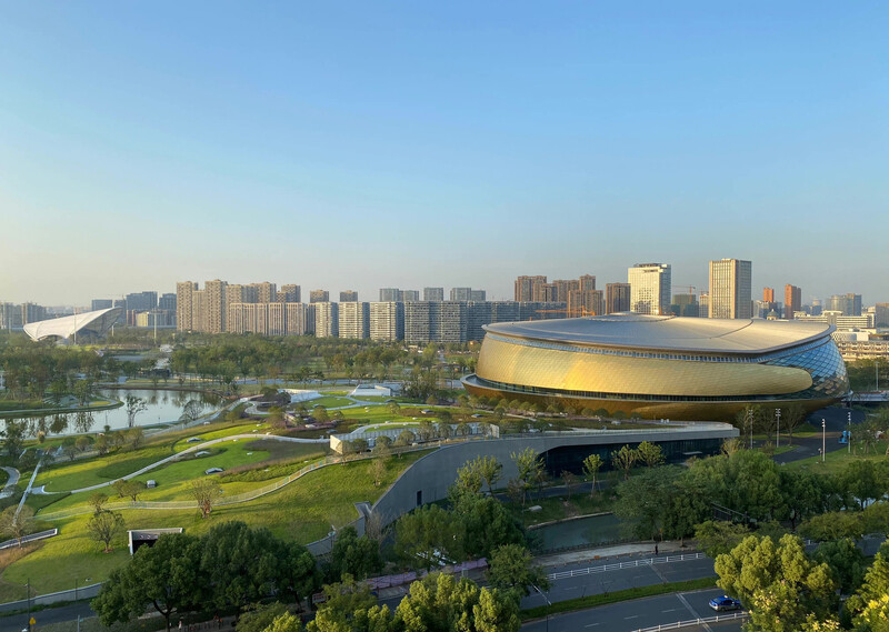 Rendering of a summer Olympic Park in China.