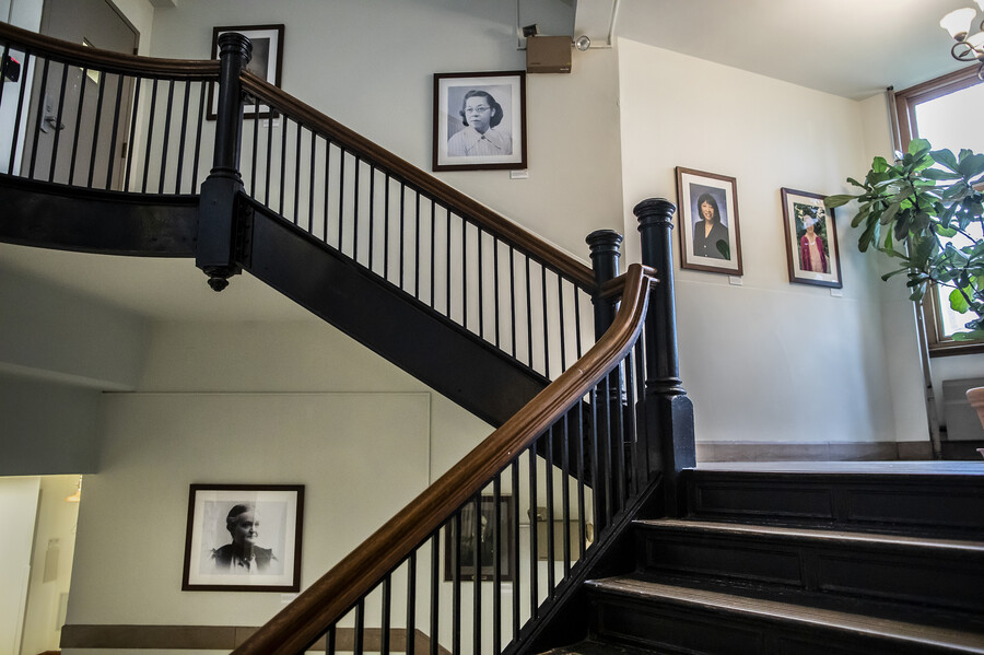 stairwell in leidy labs