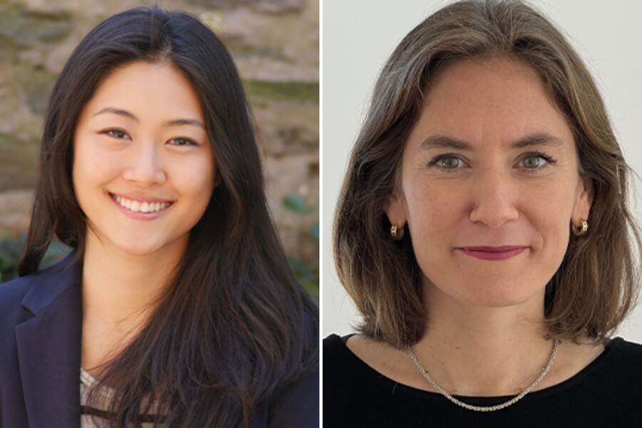 Yoona Kang (left) and Emily Falk.