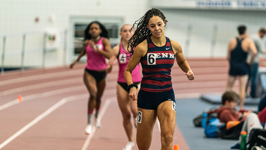 Skyla Wilson runs during a race.
