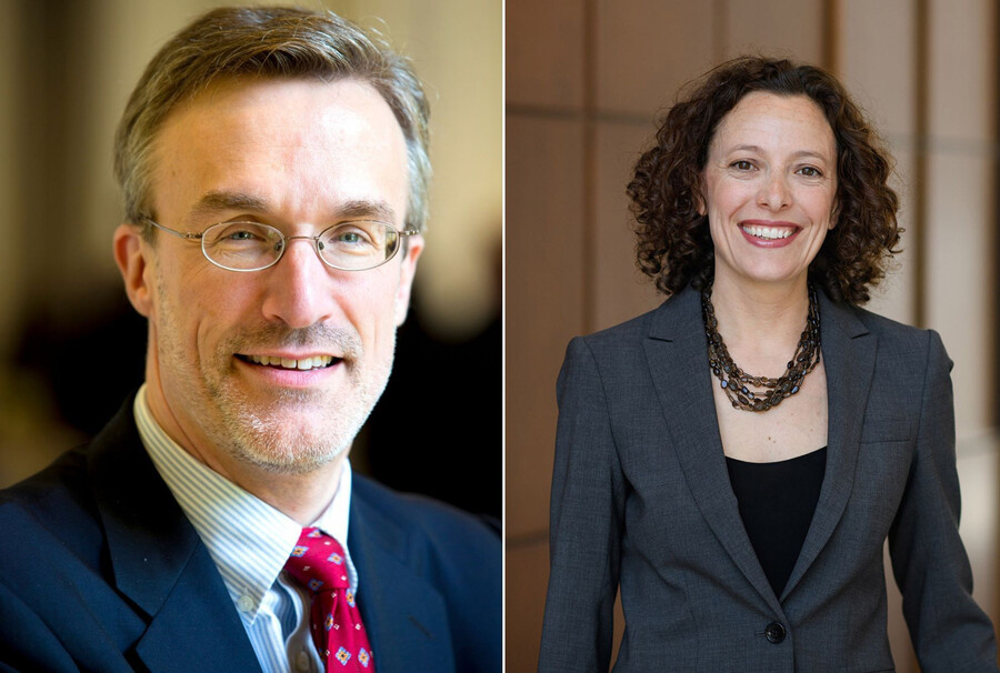Left, Cary Coglianese, Right, Allison Hoffman.