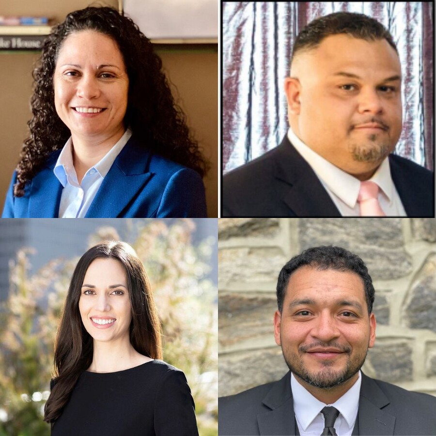 Top left to right: Ericka Godinez, Christian Elebiary. Bottom left: Kristin Molano, and Jimmy Alvarez.