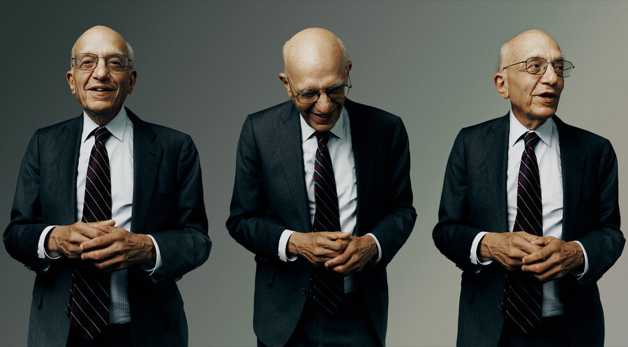 Three portraits in a row of Jeremy Siegel.