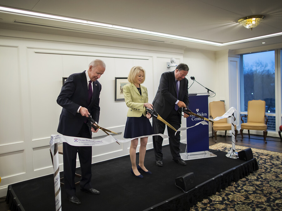 former president amy gutmann at penn biden center