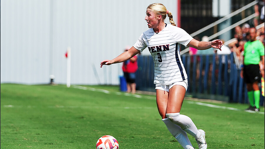 Lawton prepares to kick the ball during a game.