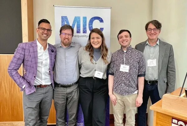 Left to right: Christopher Ali, Sascha Meinrath, Sydney Forde, David Elliot Berman, Victor Pickard.