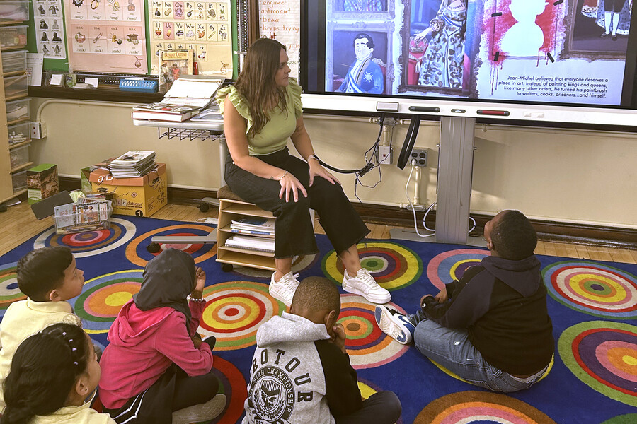 Danielle Machado in the classroom