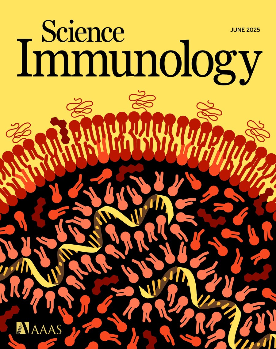 The cover of the June 2025 issue of Immunology journal.
