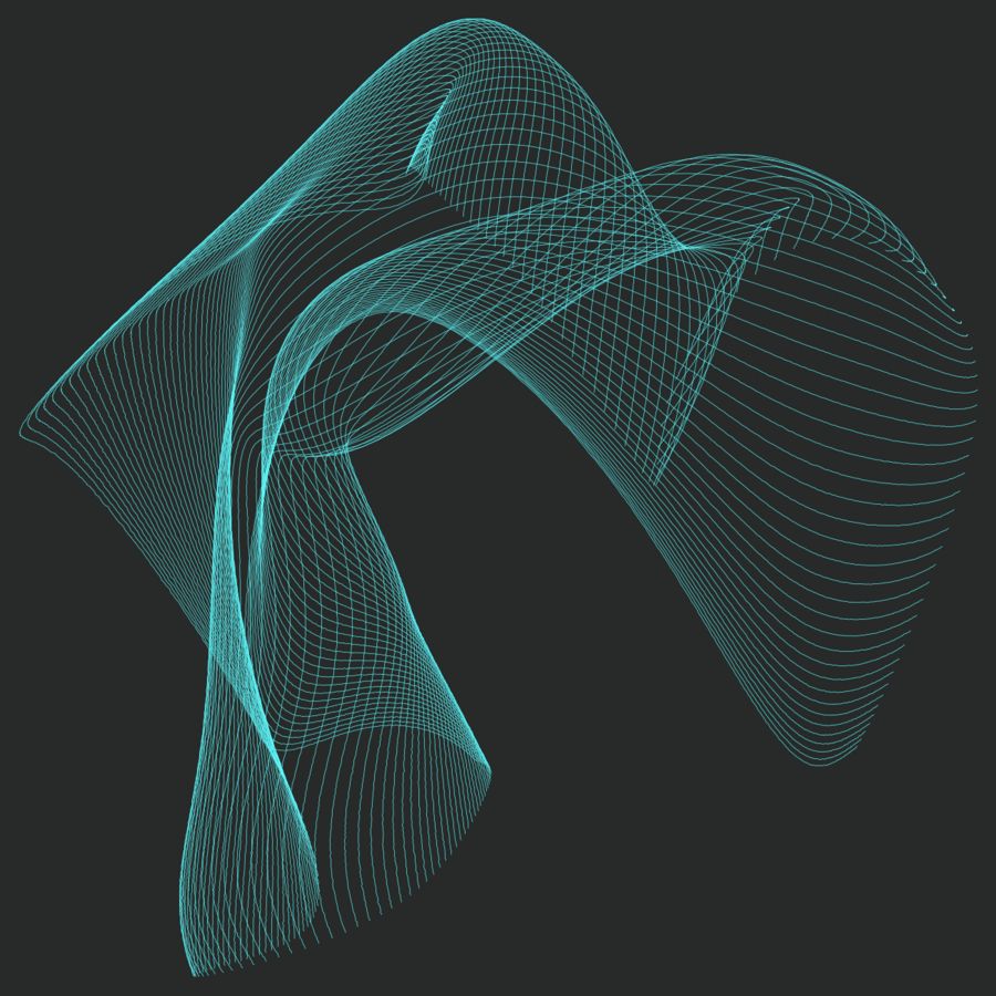 Digital representation of neural network.
