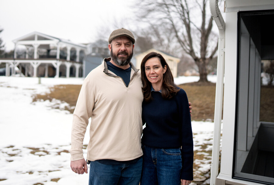 Dennis Massimo and his sister Lauren Massimo.