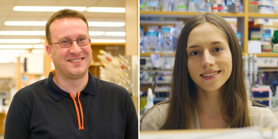 James Shorter (left) and Katie Copley.
