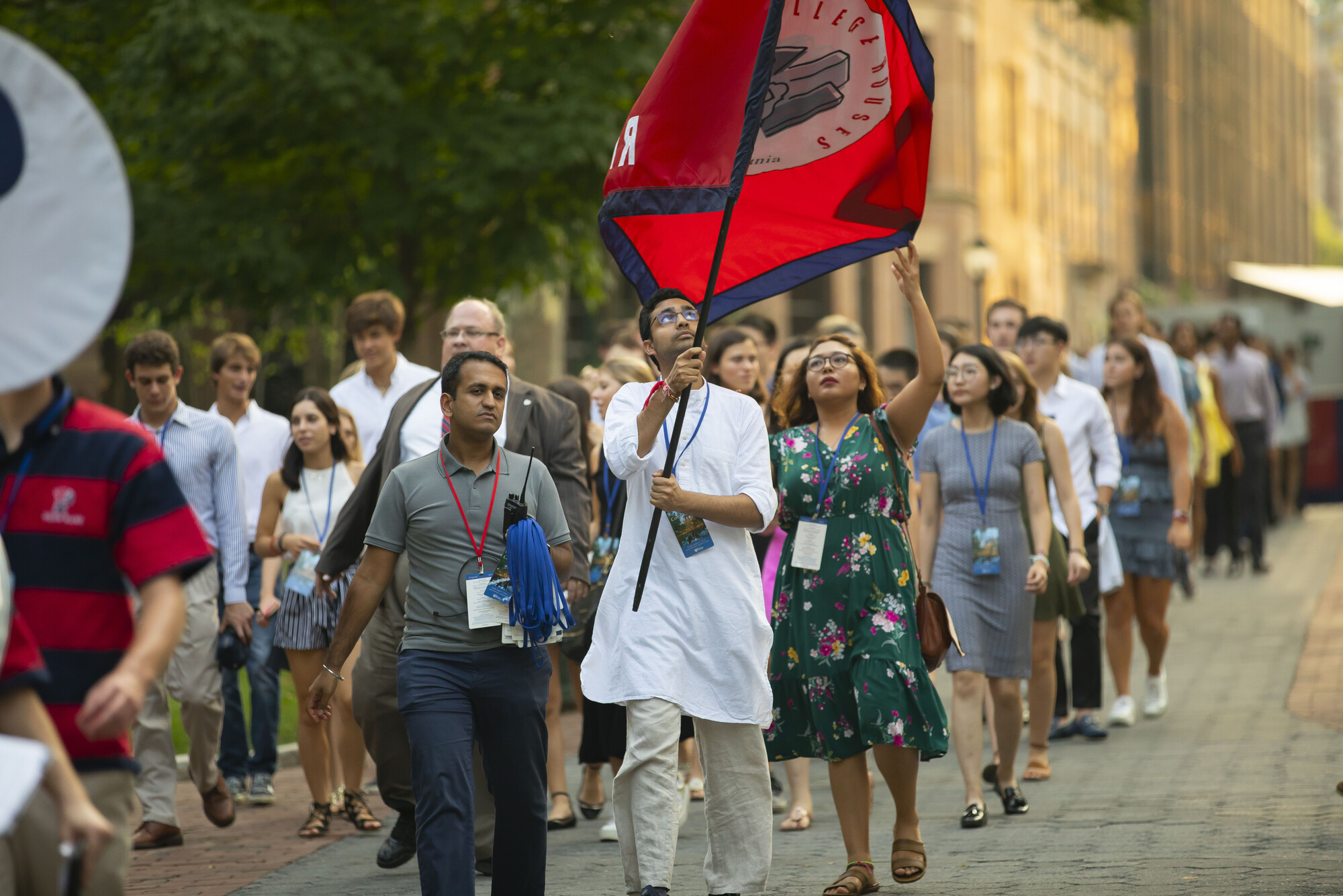 Students arriving at the 2018 Convocation ceremony