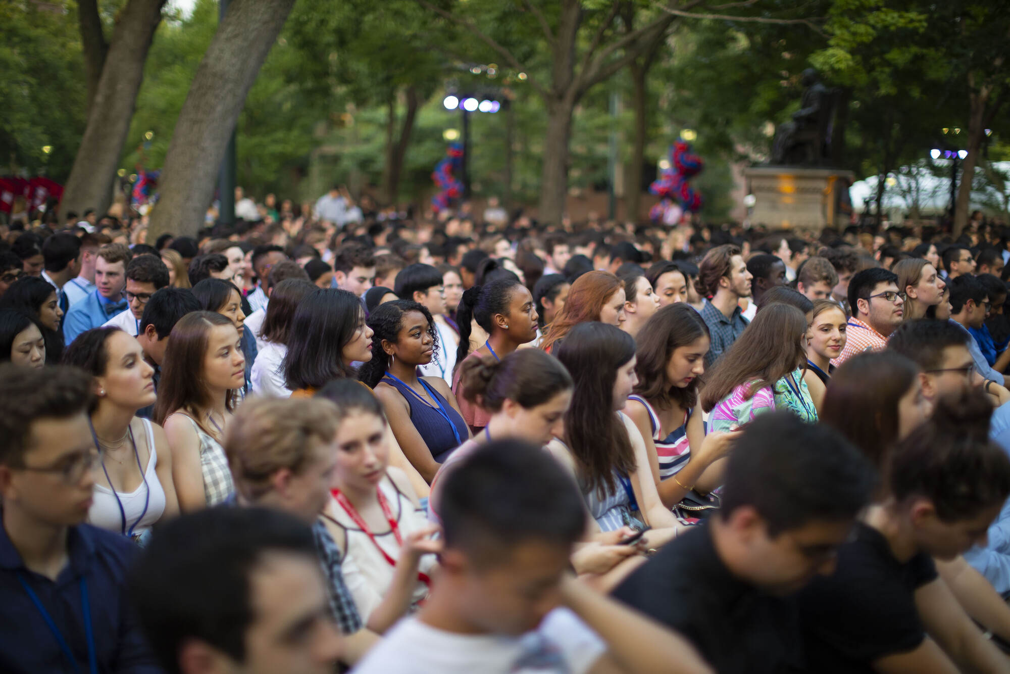 Seated students at the 2018 Convocation ceremony