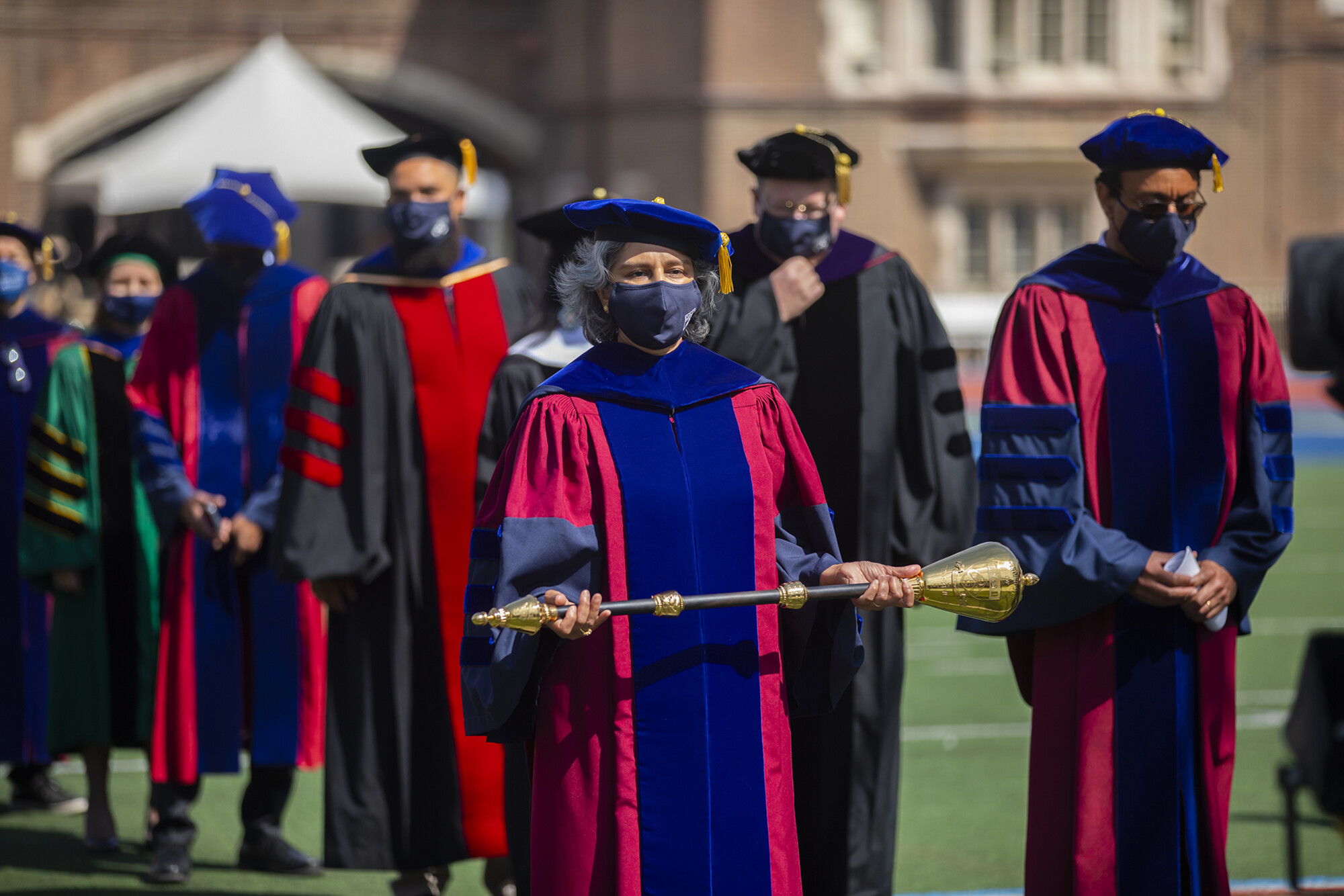 university secretary and procession