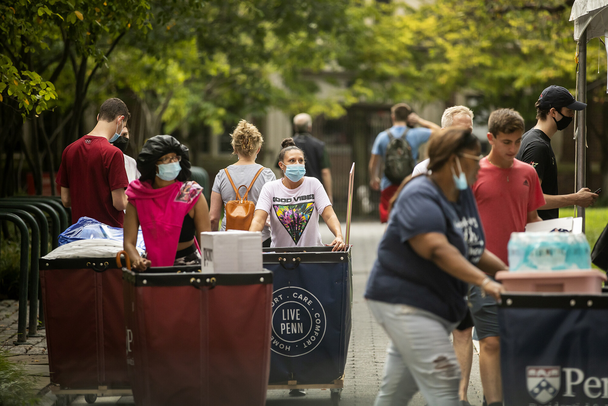 students move into the quad