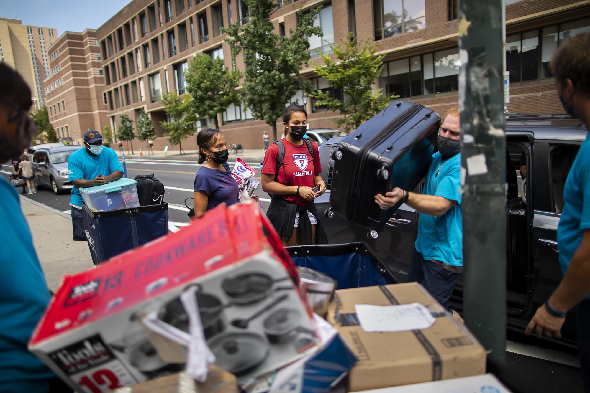 move in staff at the quad