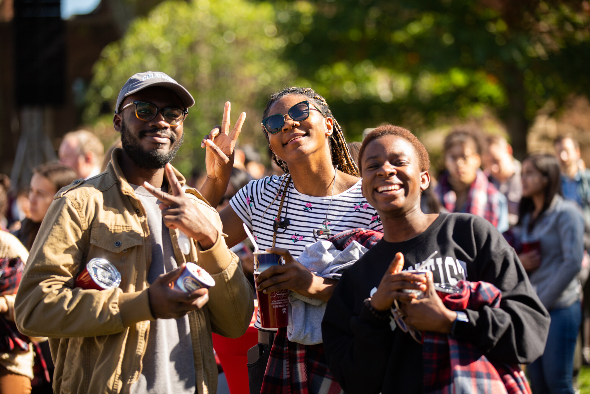 students at inauguration concert