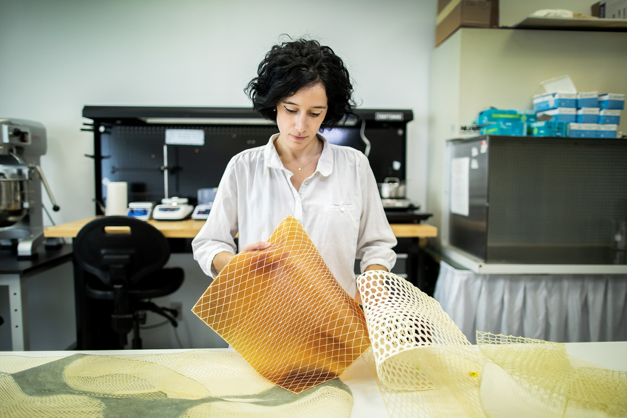 laia working in her studio