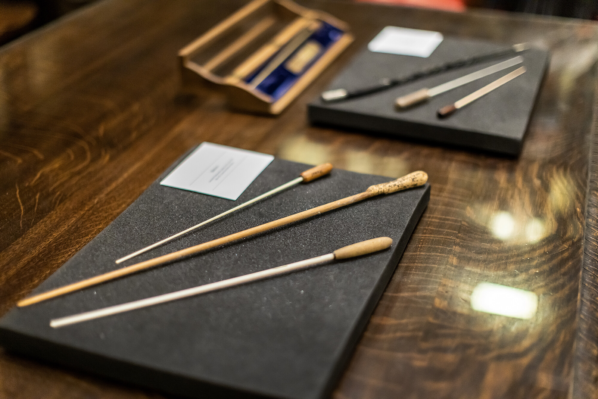 items on display from the orchestra archives