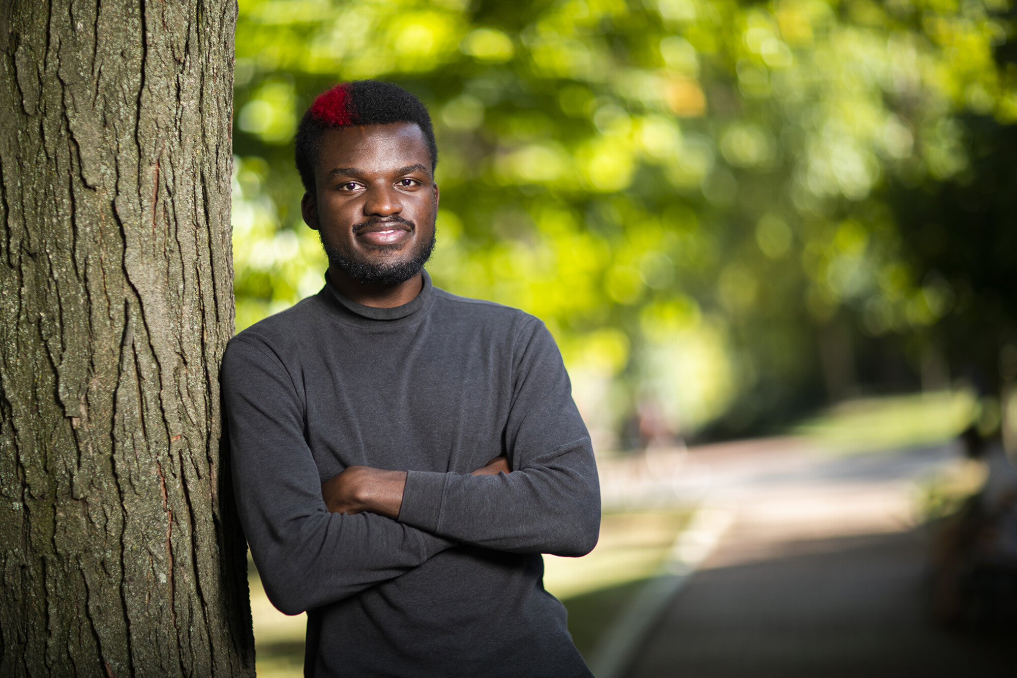 Josh Arinze on College Green