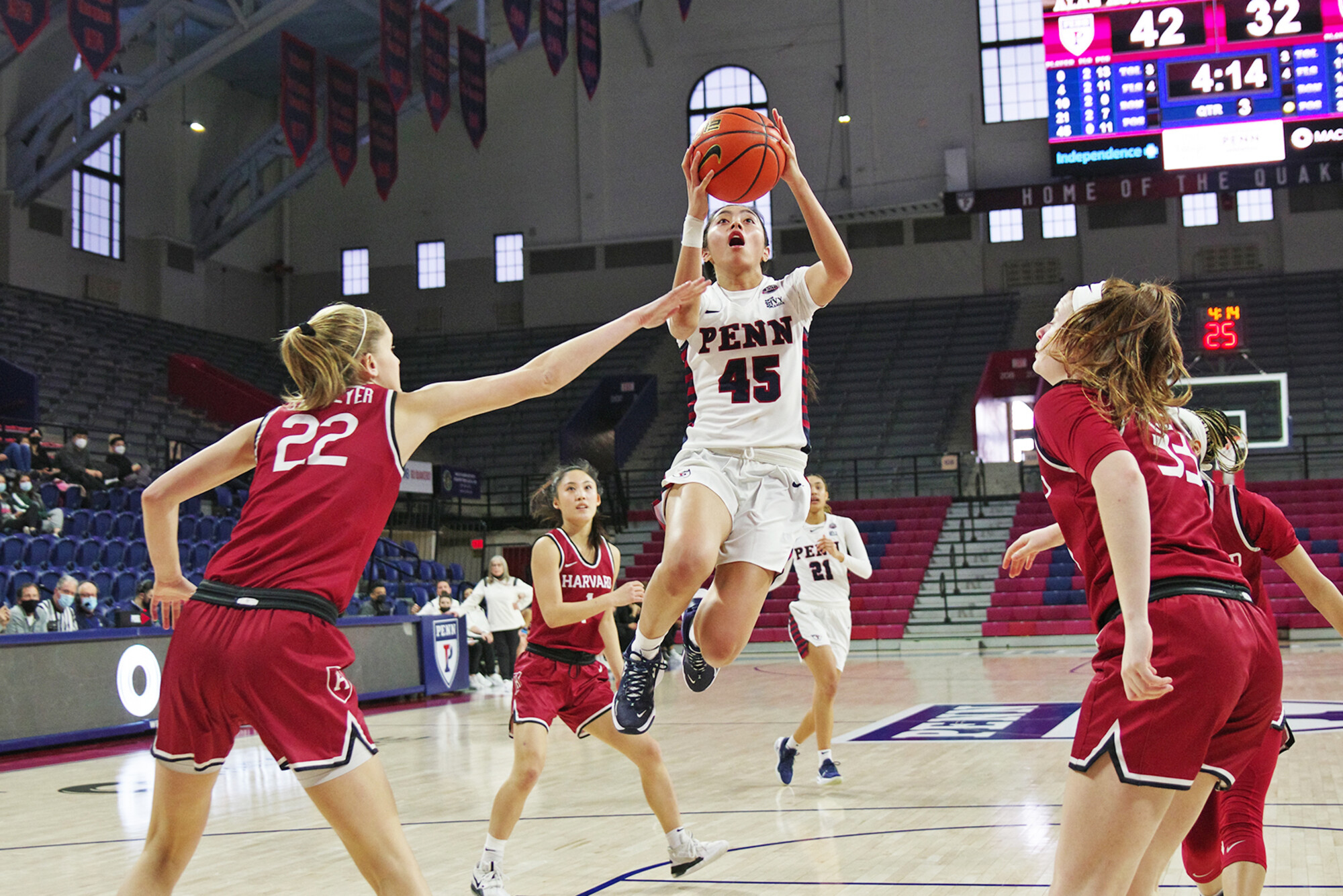 kayla padilla making a layup