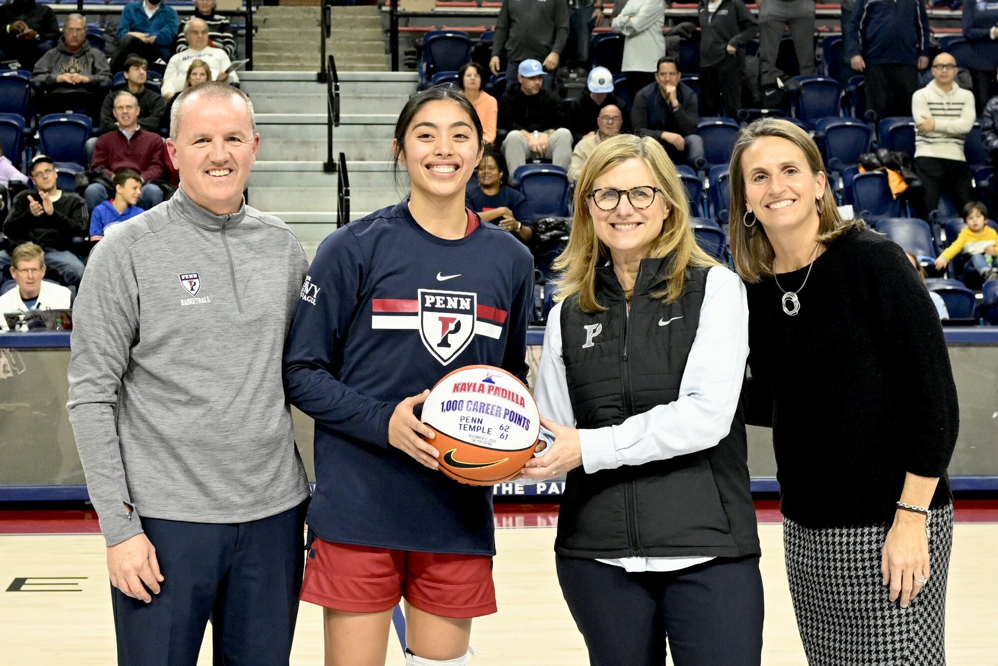 kayla padilla with penn president liz magill