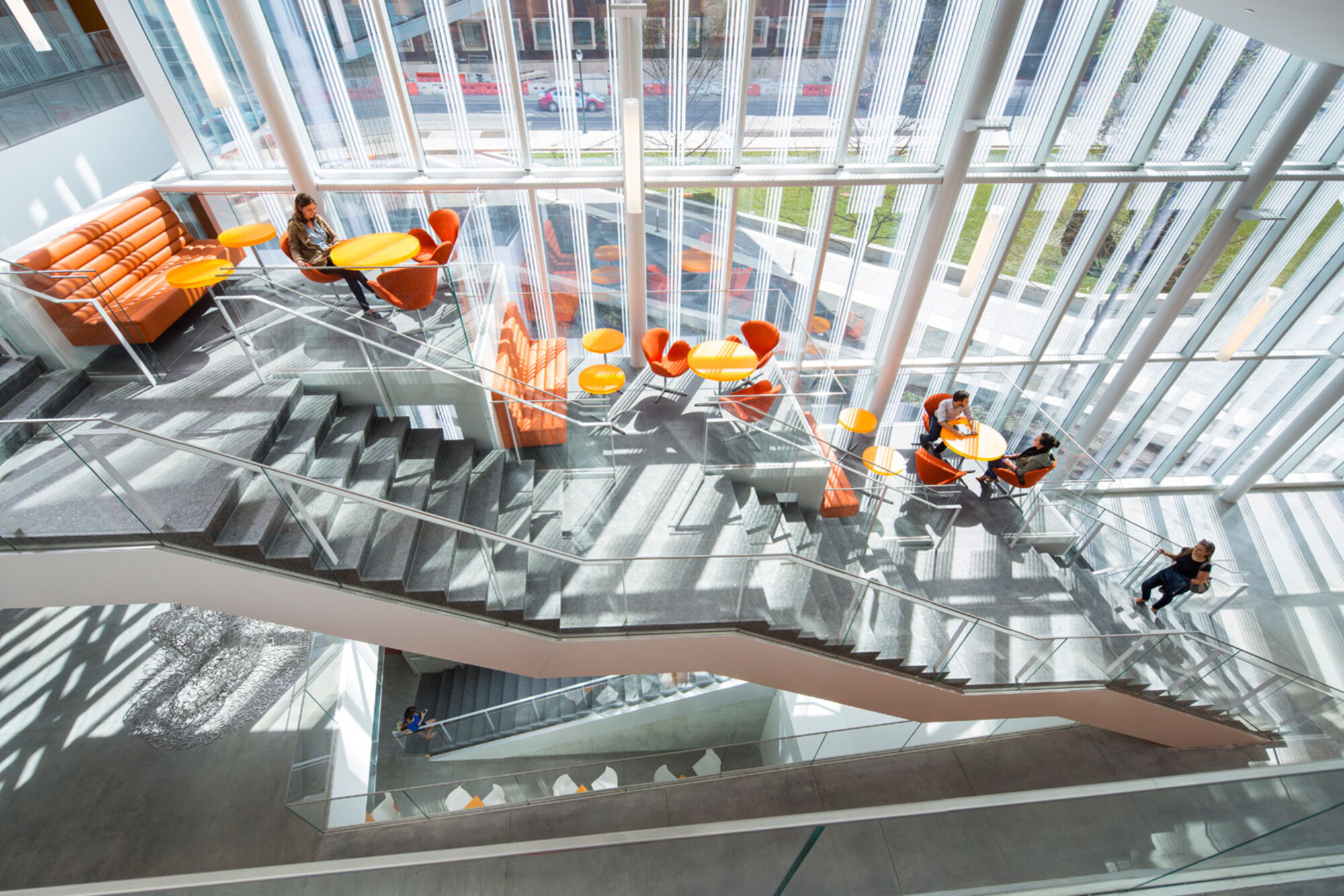 stairwell in singh nano building