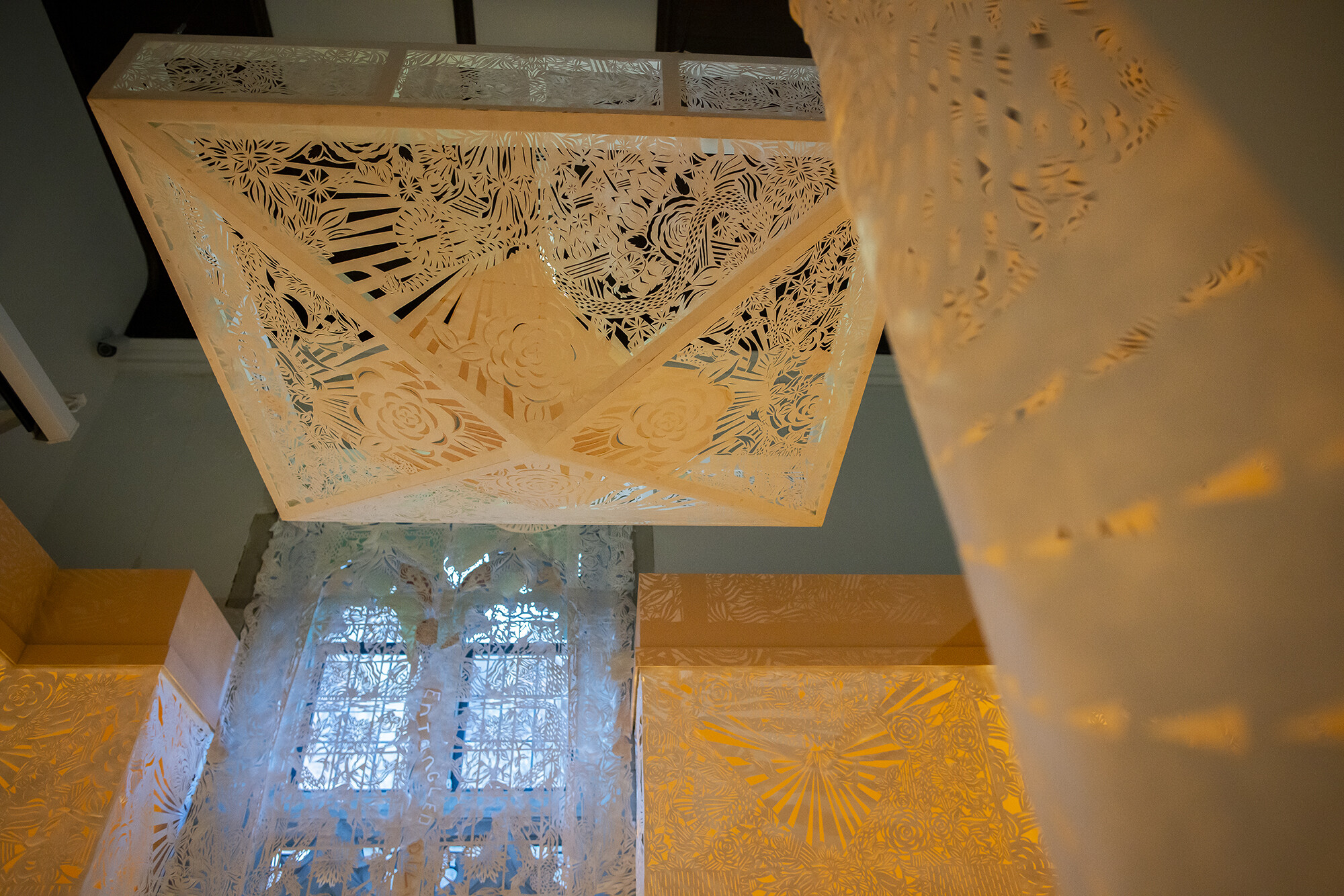 Illuminated Body details on walls and ceiling