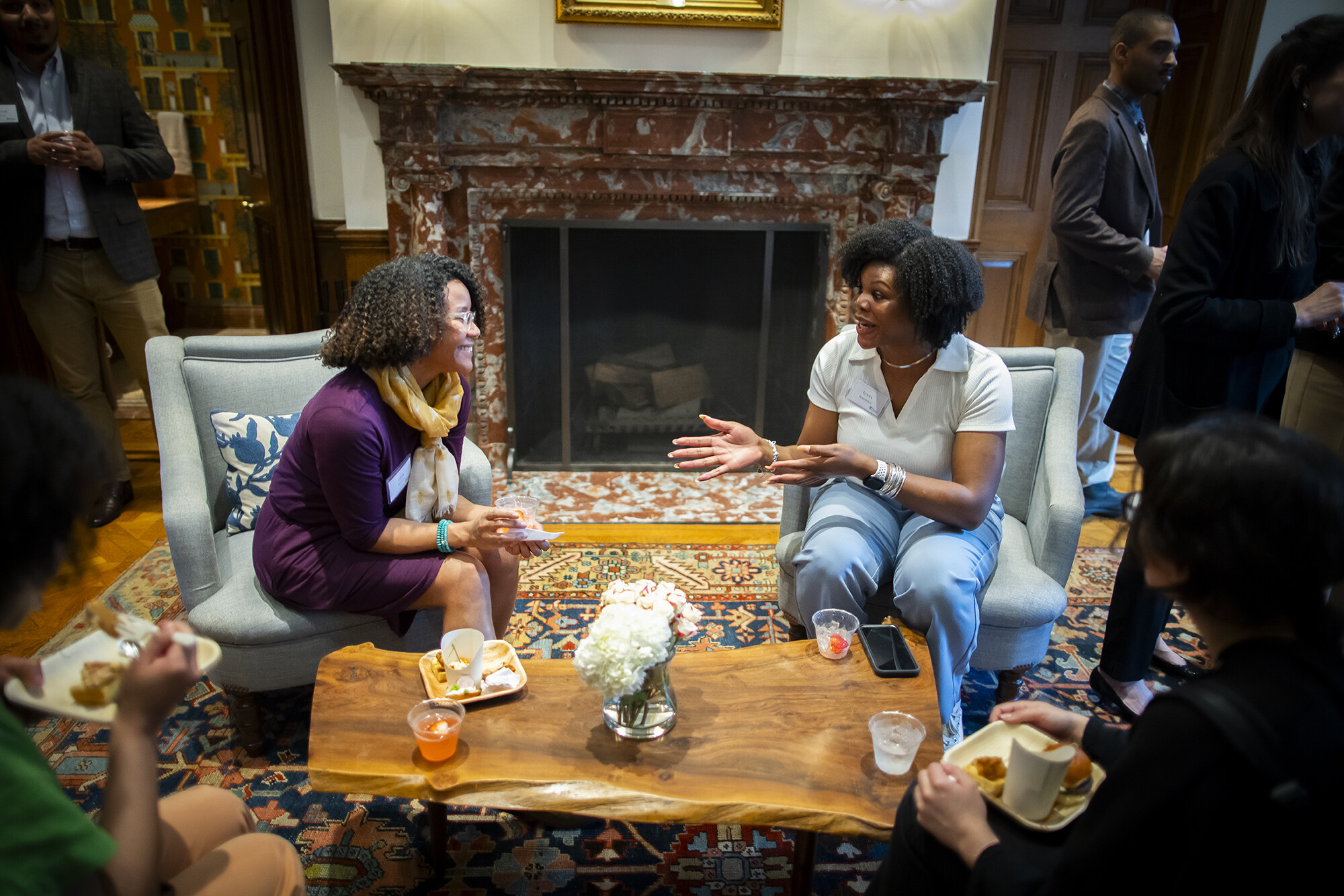 fellows connecting at the event