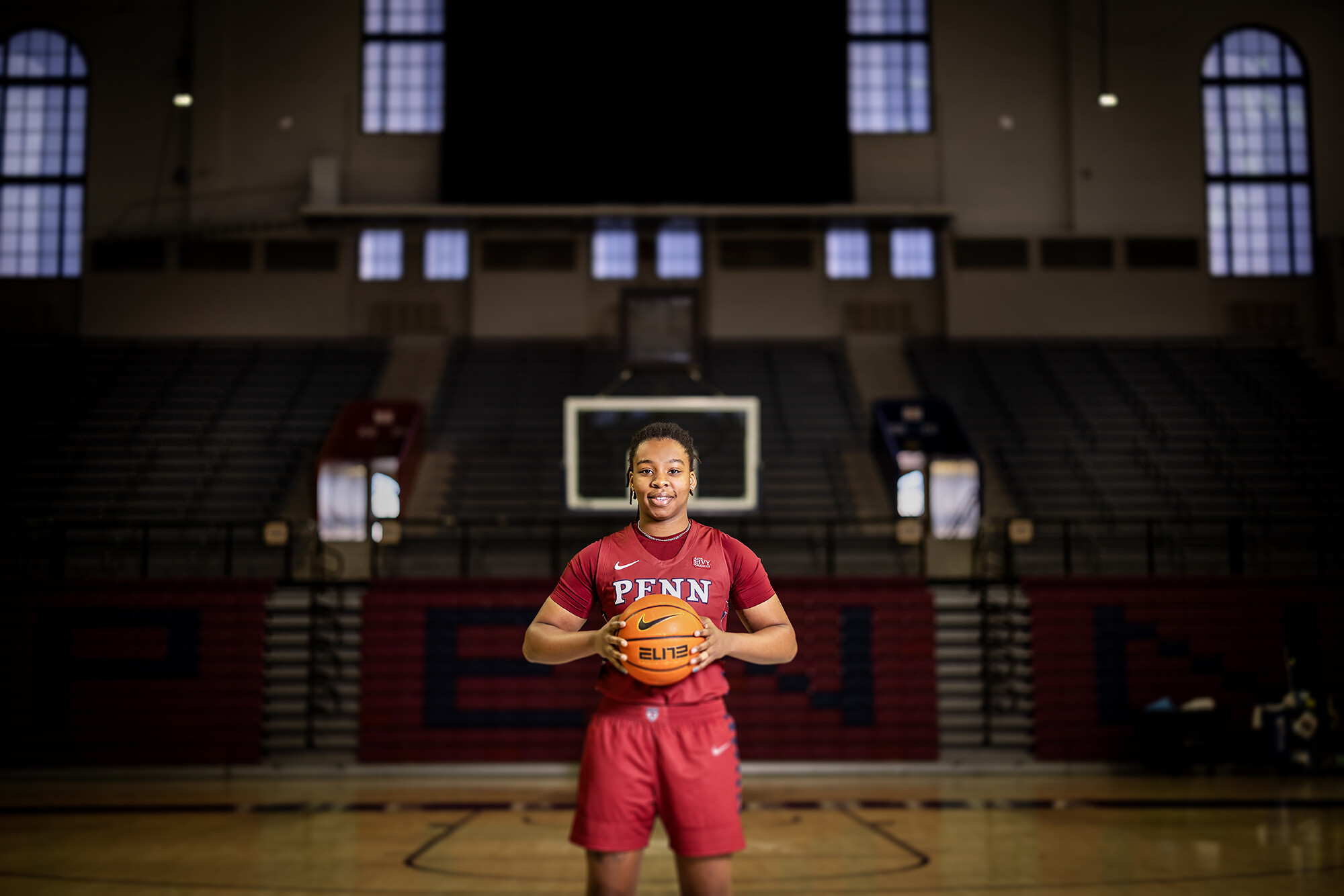 Jordan Obi at the Palestra.