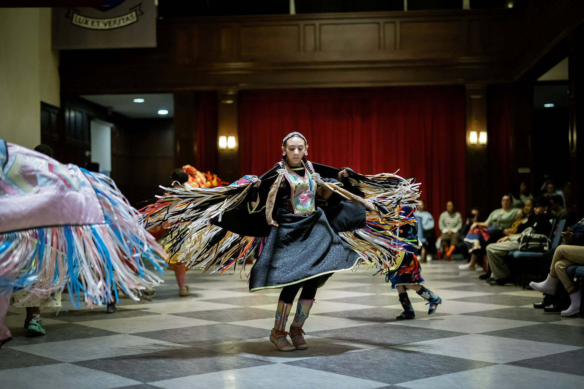 student dance at powwow