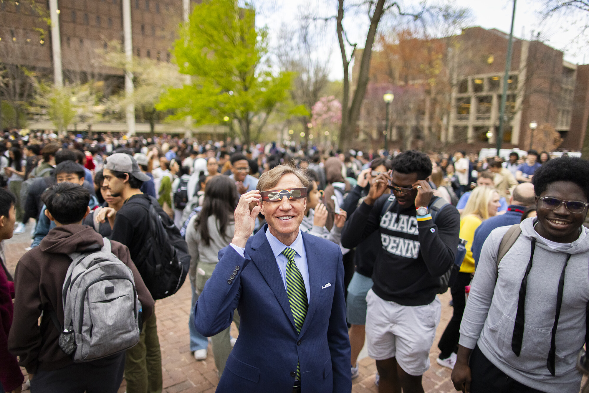 interim president jameson during the total eclipse