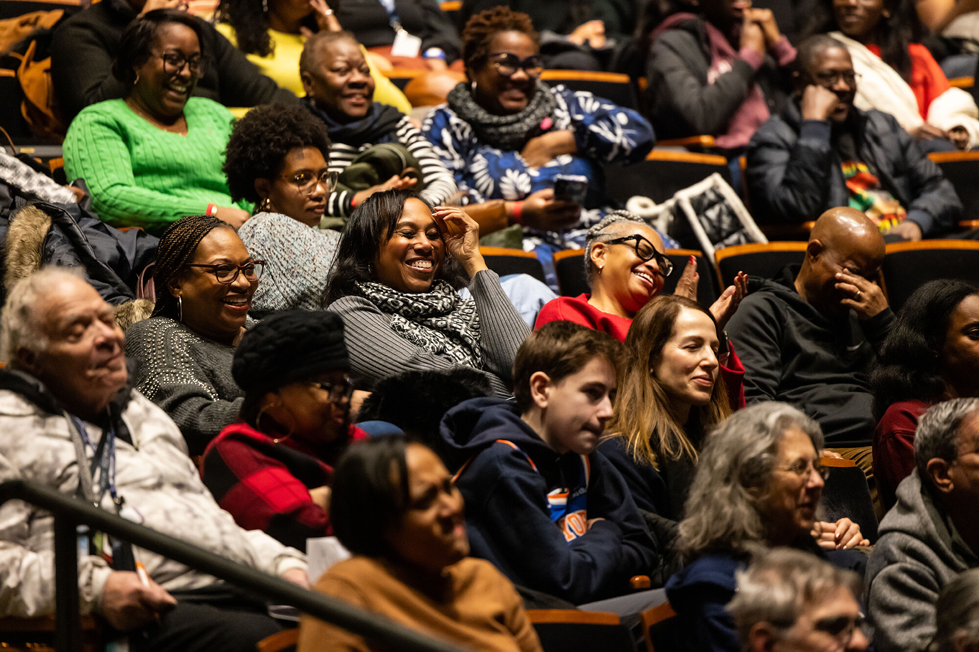 Audience members at the Spike Lee event at Penn.