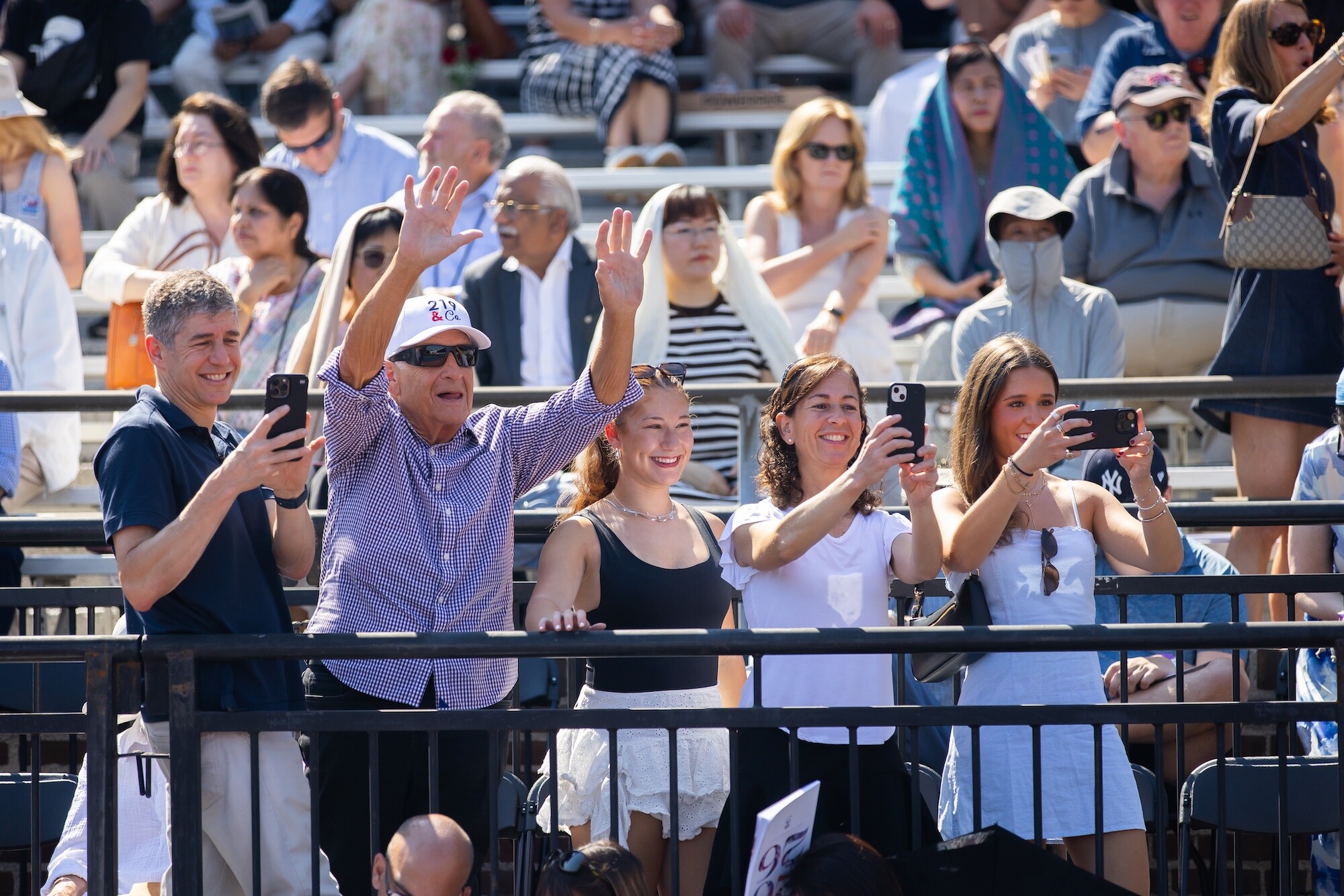 People in the stands of Franklin Field celebrating at Penn’s 2026 Commencement.