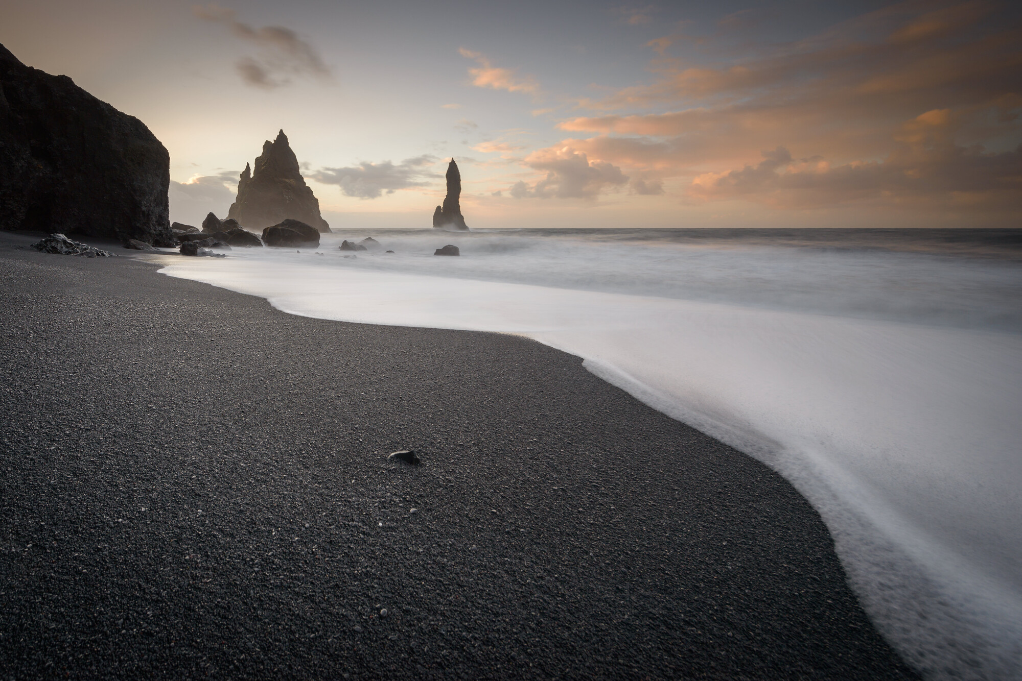 A sandy beach