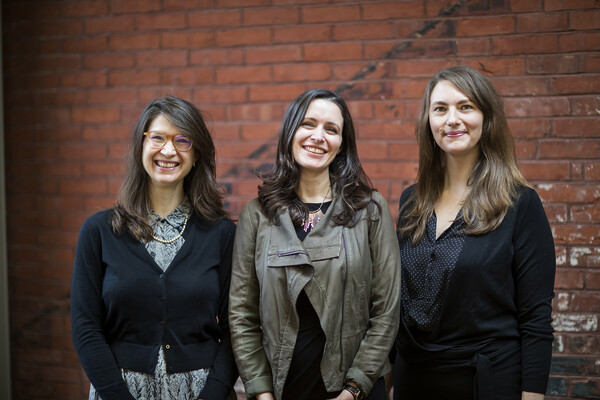 Penn Professors Sarah Guérin, Mary Caldwell, Ada Maria Kuskowski