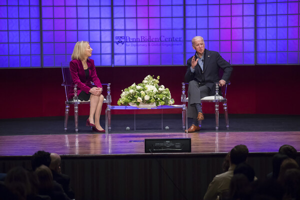 On stage at Irvine Auditorium
