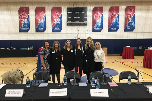 Panelists pose for a group shot