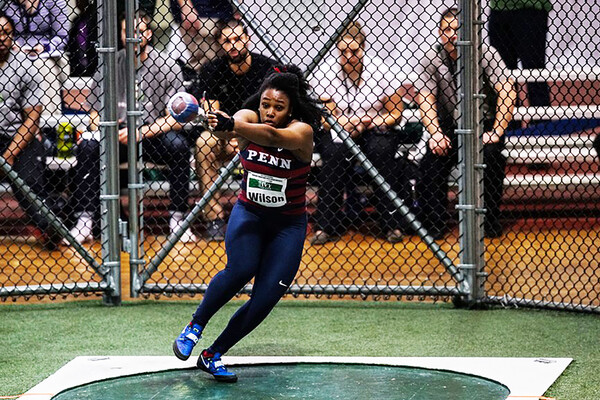 Rachel Lee Wilson throws the weight ball