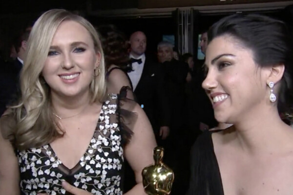 Claire Sliney at the Academy Awards 