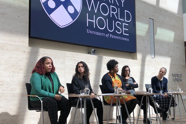 Panelists at the "Grassroots Organizing in the MeToo Era" at Perry World House