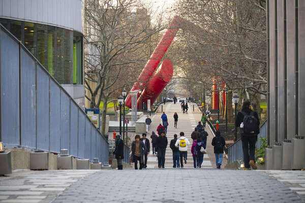 students on locust walk
