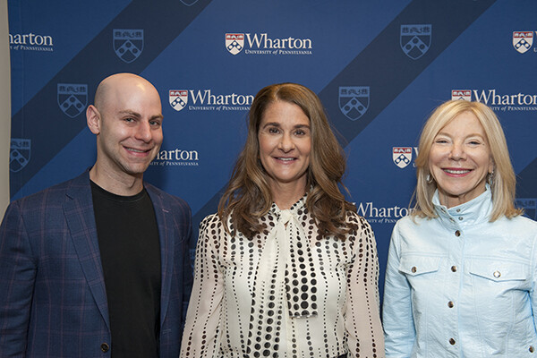 Adam Grant, Melinda Gates and Amy Gutmann