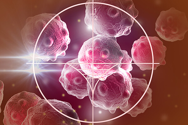 cancer cells in crosshairs