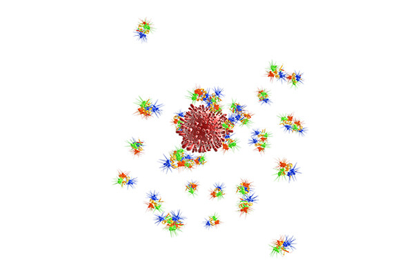 rendering of a t cell