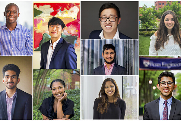 Collage of PEP/PIP winners: Top Row (from left to right): Kwaku Owusu, Hyungtae Kim, Philip Chen (top), Aditya Siroya (middle), Artemis Panagopoulou. Bottom Row (from left to right): Nikil Ragav, Mckayla Warwick, Meera Menon, Shivansh Inamdar