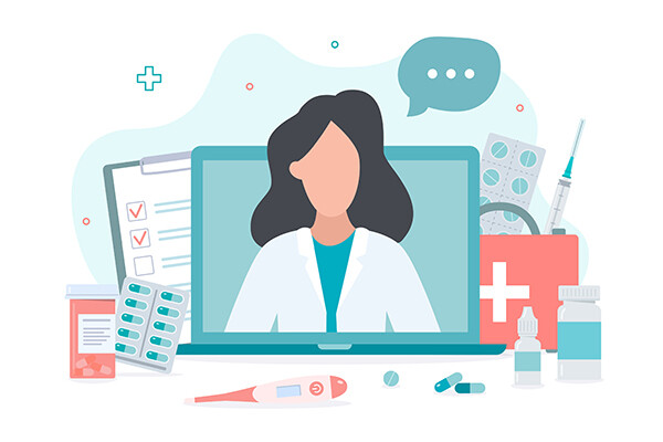 wellness and telemedicine graphic